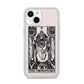 The Hierophant Monochrome Tarot Card iPhone 14 Clear Tough Case Starlight