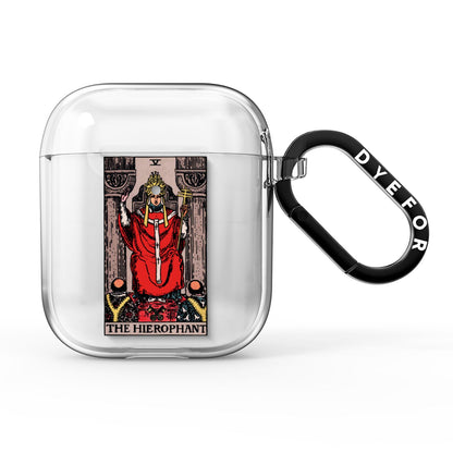 The Hierophant Tarot Card AirPods Clear Case