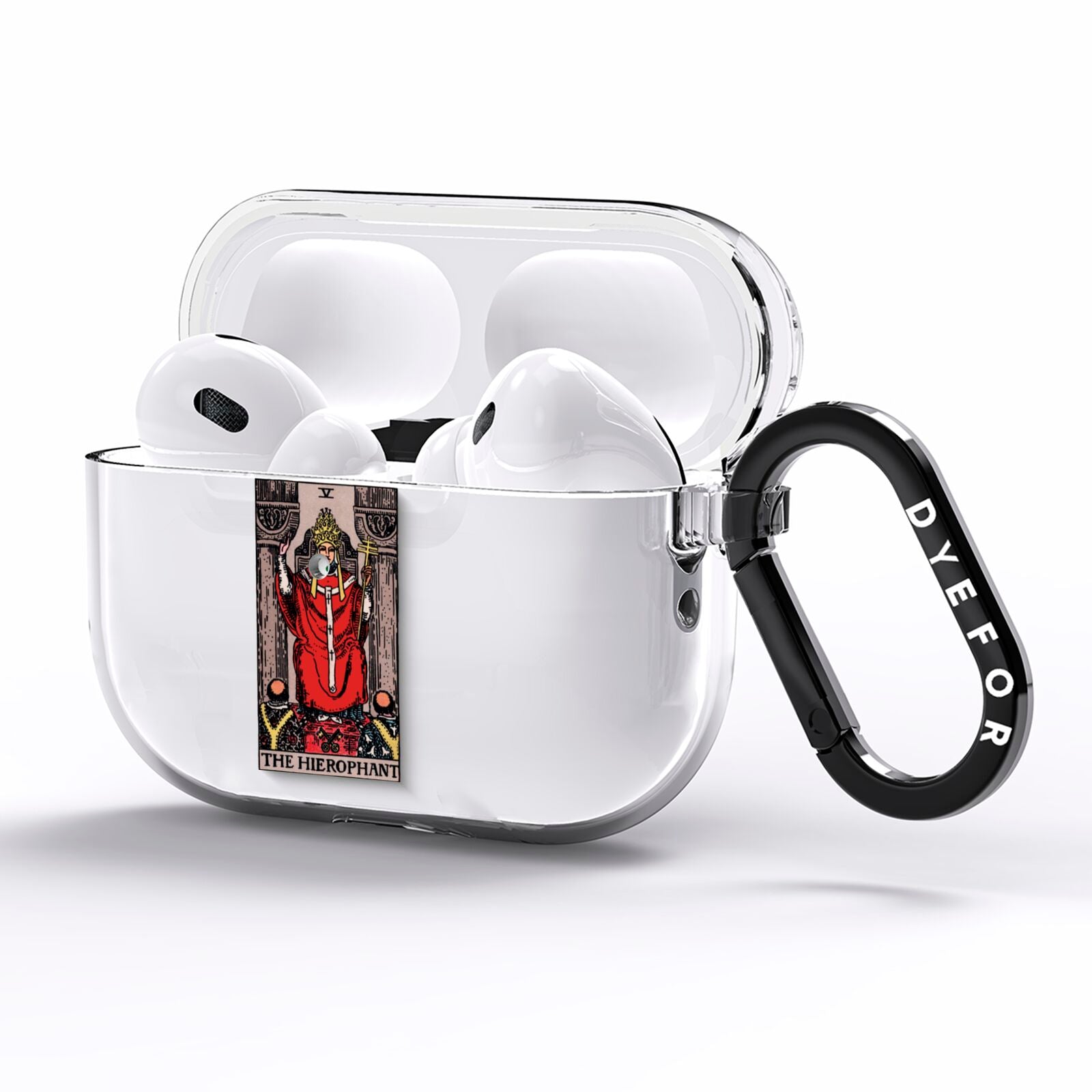 The Hierophant Tarot Card AirPods Pro Clear Case Side Image