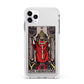 The Hierophant Tarot Card Apple iPhone 11 Pro Max in Silver with White Impact Case
