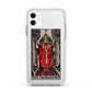 The Hierophant Tarot Card Apple iPhone 11 in White with White Impact Case