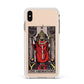 The Hierophant Tarot Card Apple iPhone Xs Max Impact Case White Edge on Gold Phone