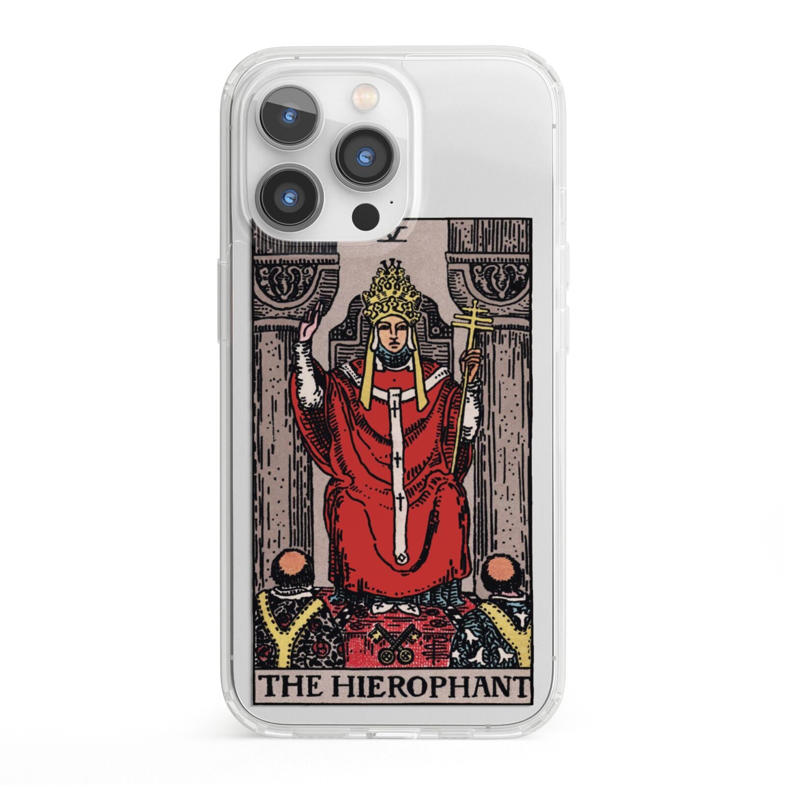 The Hierophant Tarot Card iPhone 13 Pro Clear Bumper Case