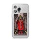 The Hierophant Tarot Card iPhone 14 Pro Max Glitter Tough Case Silver