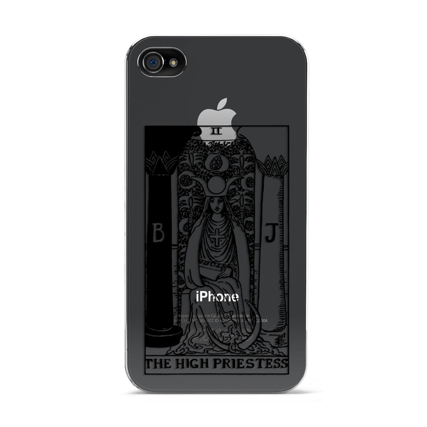 The High Priestess Monochrome Tarot Card Apple iPhone 4s Case