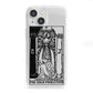 The High Priestess Monochrome Tarot Card iPhone 13 Mini Clear Bumper Case