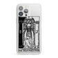 The High Priestess Monochrome Tarot Card iPhone 13 Pro Max Clear Bumper Case