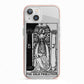 The High Priestess Monochrome Tarot Card iPhone 13 TPU Impact Case with Pink Edges
