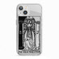 The High Priestess Monochrome Tarot Card iPhone 13 TPU Impact Case with White Edges