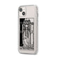 The High Priestess Monochrome Tarot Card iPhone 14 Plus Clear Tough Case Starlight Angled Image