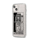 The High Priestess Monochrome Tarot Card iPhone 14 Plus Glitter Tough Case Starlight Angled Image