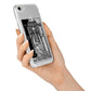 The High Priestess Monochrome Tarot Card iPhone 7 Bumper Case on Silver iPhone Alternative Image