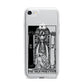 The High Priestess Monochrome Tarot Card iPhone 7 Bumper Case on Silver iPhone