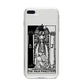 The High Priestess Monochrome Tarot Card iPhone 8 Plus Bumper Case on Silver iPhone