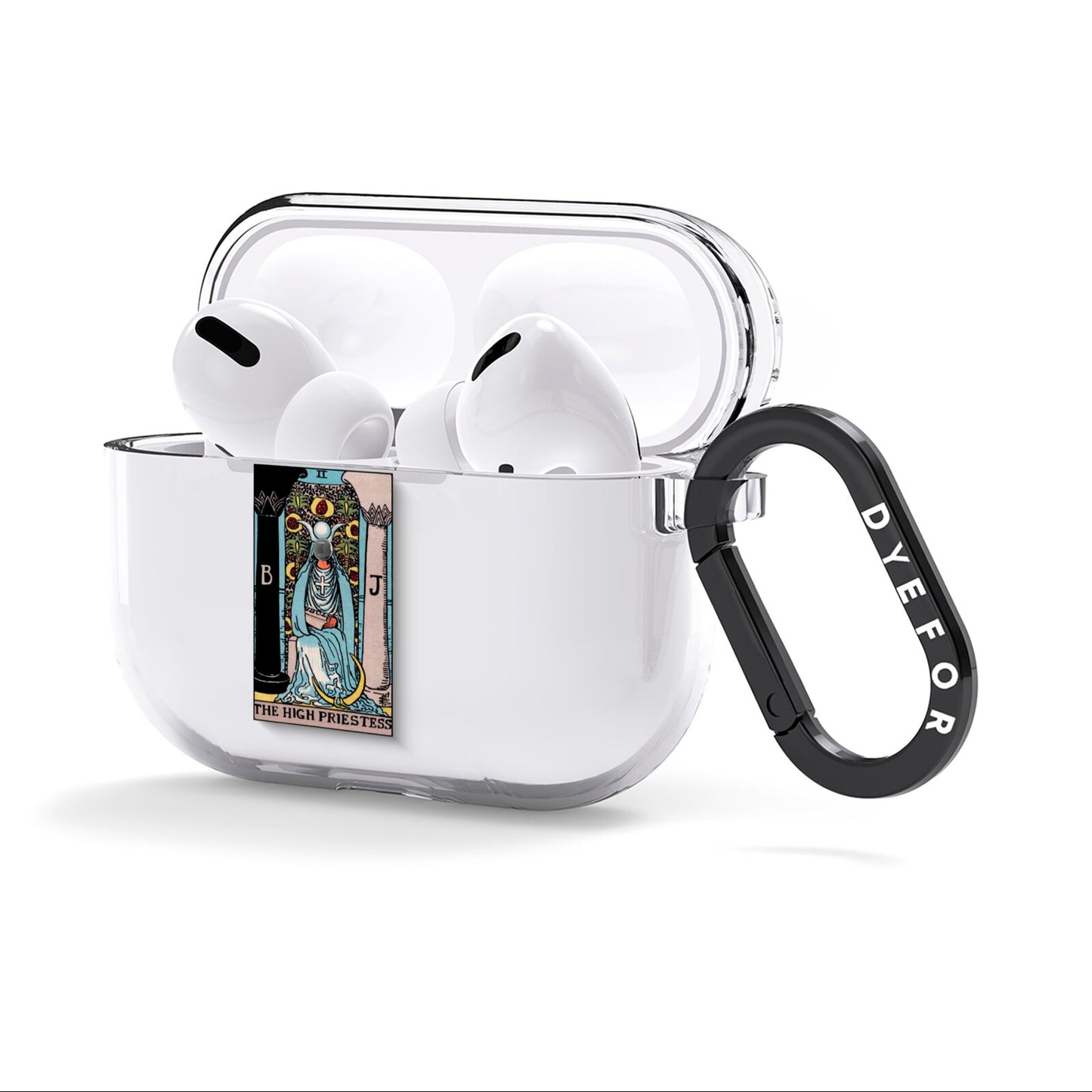 The High Priestess Tarot Card AirPods Clear Case 3rd Gen Side Image