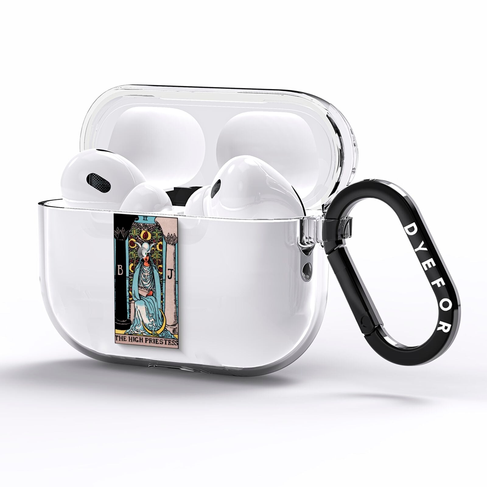 The High Priestess Tarot Card AirPods Pro Clear Case Side Image
