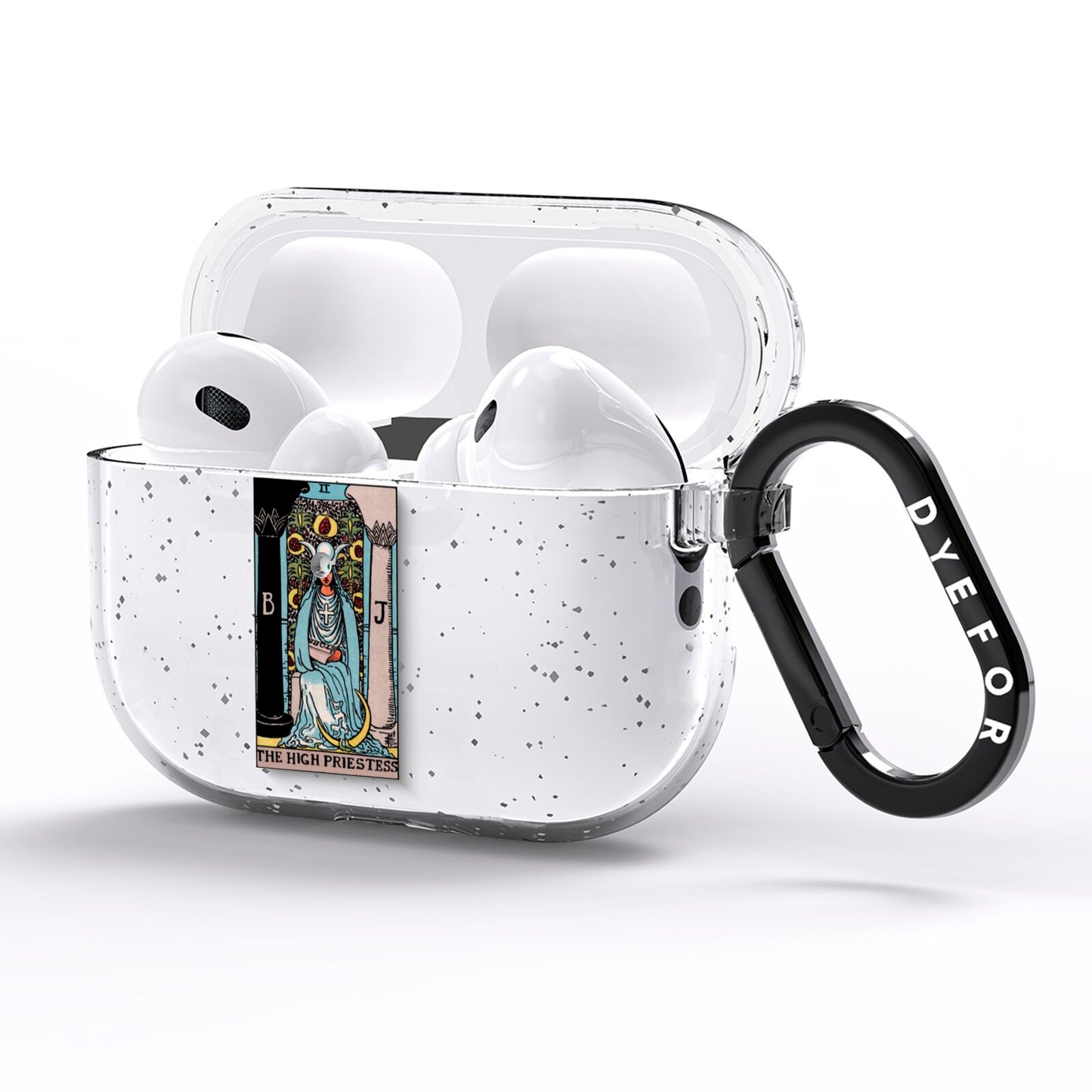 The High Priestess Tarot Card AirPods Pro Glitter Case Side Image