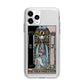 The High Priestess Tarot Card Apple iPhone 11 Pro Max in Silver with Bumper Case