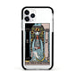 The High Priestess Tarot Card Apple iPhone 11 Pro in Silver with Black Impact Case