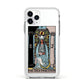 The High Priestess Tarot Card Apple iPhone 11 Pro in Silver with White Impact Case