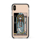 The High Priestess Tarot Card Apple iPhone Xs Max Impact Case Black Edge on Gold Phone