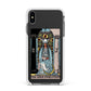 The High Priestess Tarot Card Apple iPhone Xs Max Impact Case White Edge on Black Phone