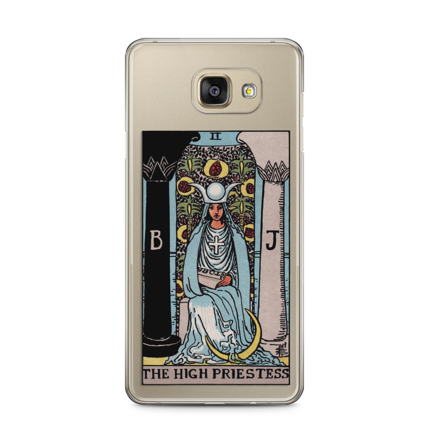 The High Priestess Tarot Card Samsung Galaxy A5 2016 Case on gold phone