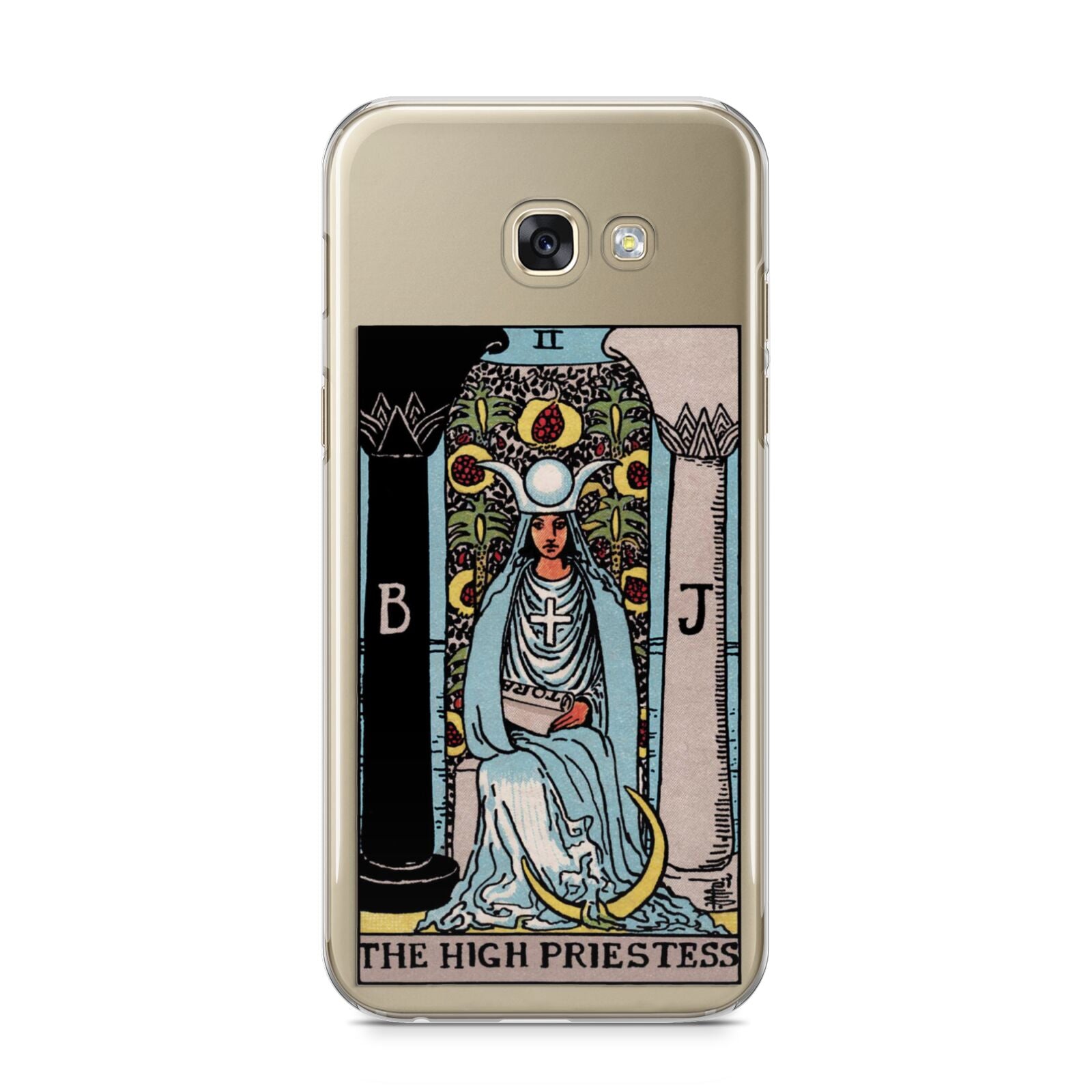 The High Priestess Tarot Card Samsung Galaxy A5 2017 Case on gold phone