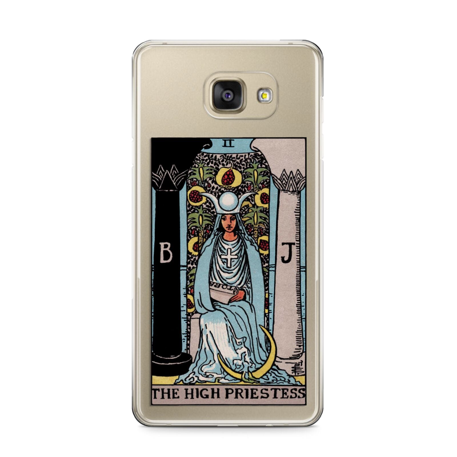 The High Priestess Tarot Card Samsung Galaxy A9 2016 Case on gold phone