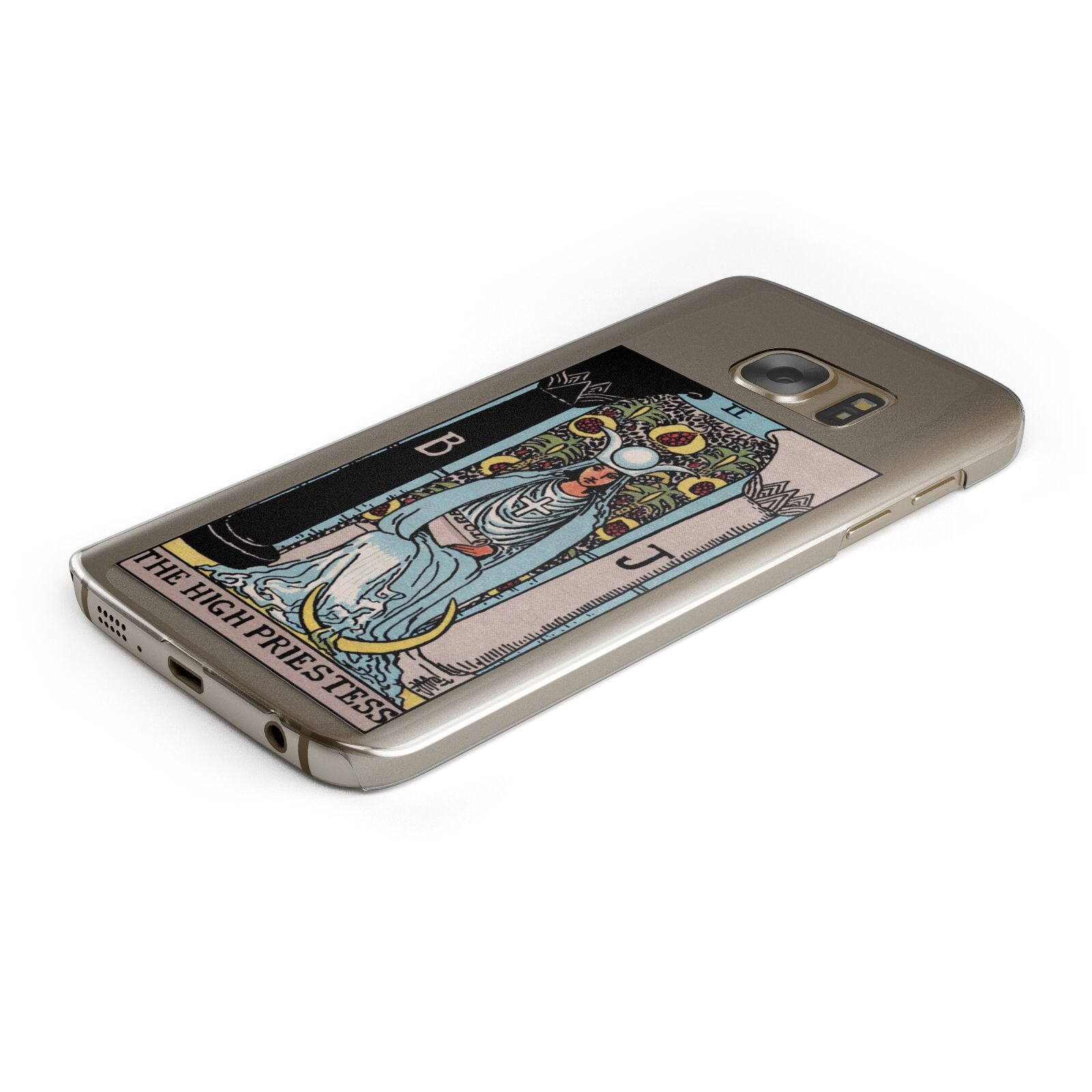 The High Priestess Tarot Card Samsung Galaxy Case Bottom Cutout