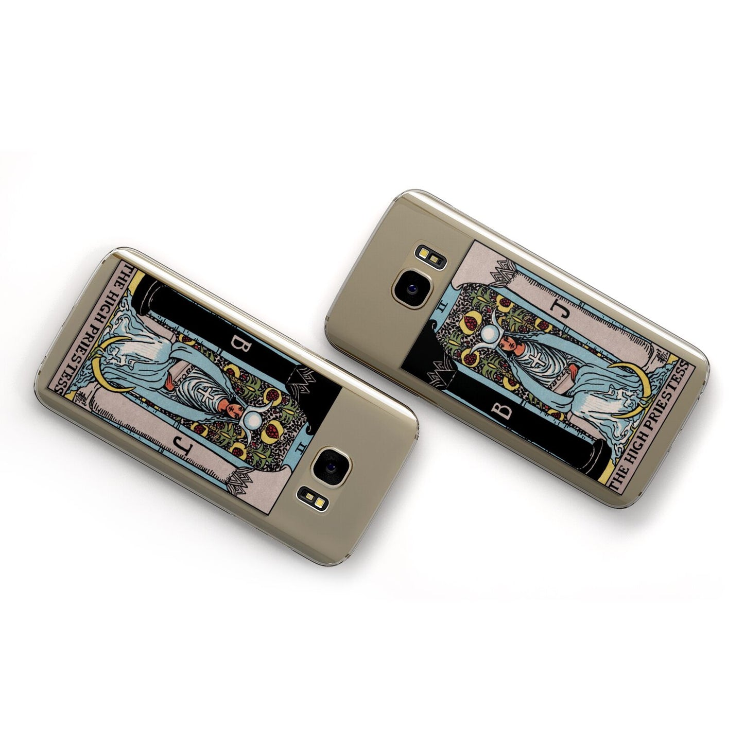 The High Priestess Tarot Card Samsung Galaxy Case Flat Overview