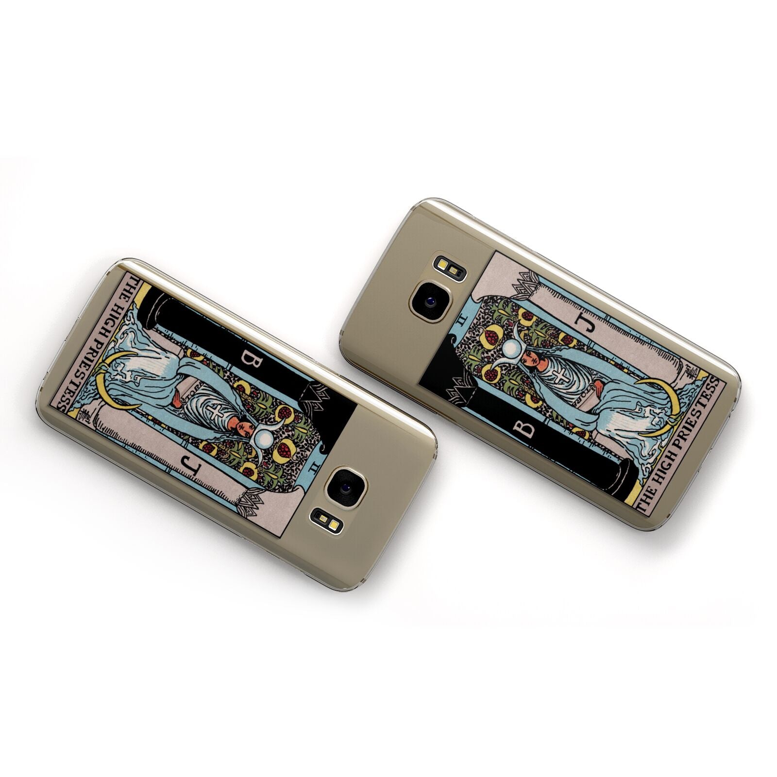 The High Priestess Tarot Card Samsung Galaxy Case Flat Overview