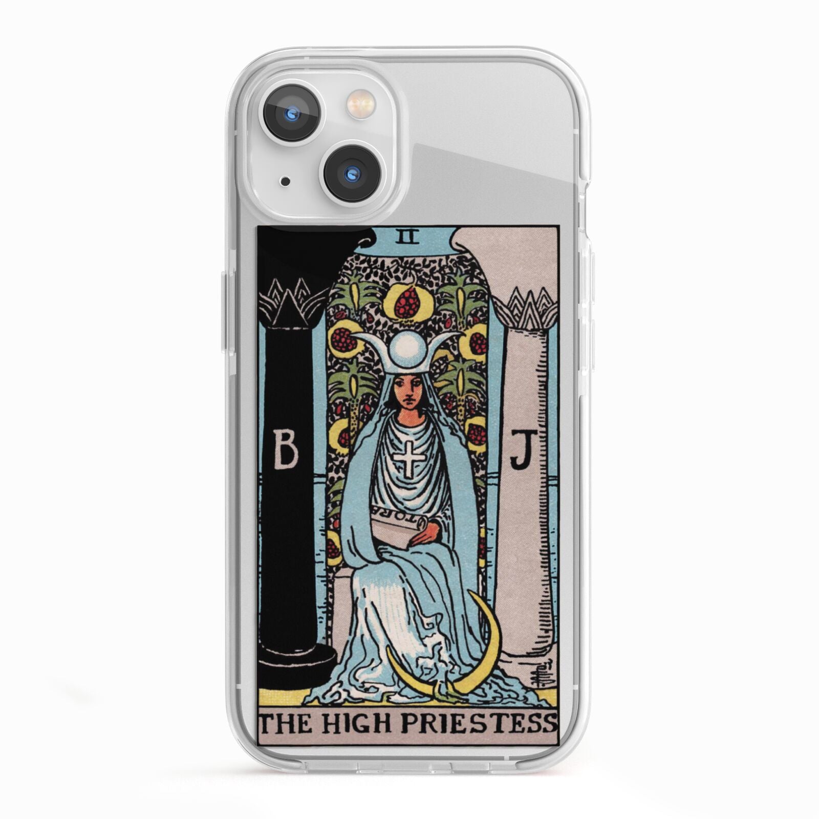 The High Priestess Tarot Card iPhone 13 TPU Impact Case with White Edges