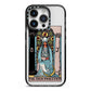 The High Priestess Tarot Card iPhone 14 Pro Black Impact Case on Silver phone