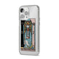 The High Priestess Tarot Card iPhone 14 Pro Max Clear Tough Case Silver Angled Image