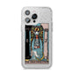 The High Priestess Tarot Card iPhone 14 Pro Max Glitter Tough Case Silver