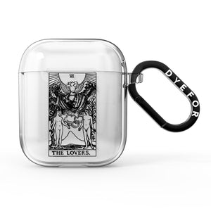 The Lovers Monochrome Tarot Card AirPods Case