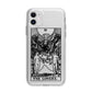 The Lovers Monochrome Tarot Card Apple iPhone 11 in White with Bumper Case