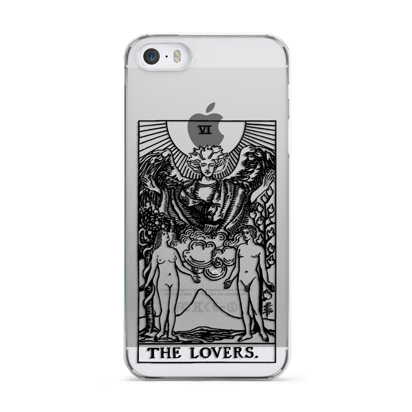 The Lovers Monochrome Tarot Card Apple iPhone 5 Case
