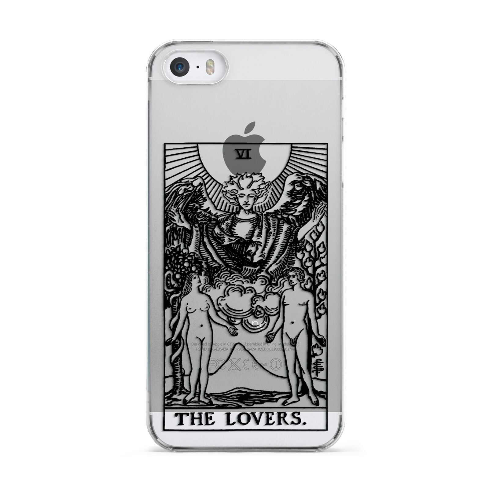 The Lovers Monochrome Tarot Card Apple iPhone 5 Case