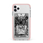 The Lovers Monochrome Tarot Card iPhone 11 Pro Max Impact Pink Edge Case