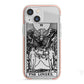 The Lovers Monochrome Tarot Card iPhone 13 Mini TPU Impact Case with Pink Edges