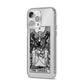The Lovers Monochrome Tarot Card iPhone 14 Pro Max Clear Tough Case Silver Angled Image