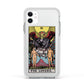 The Lovers Tarot Card Apple iPhone 11 in White with White Impact Case