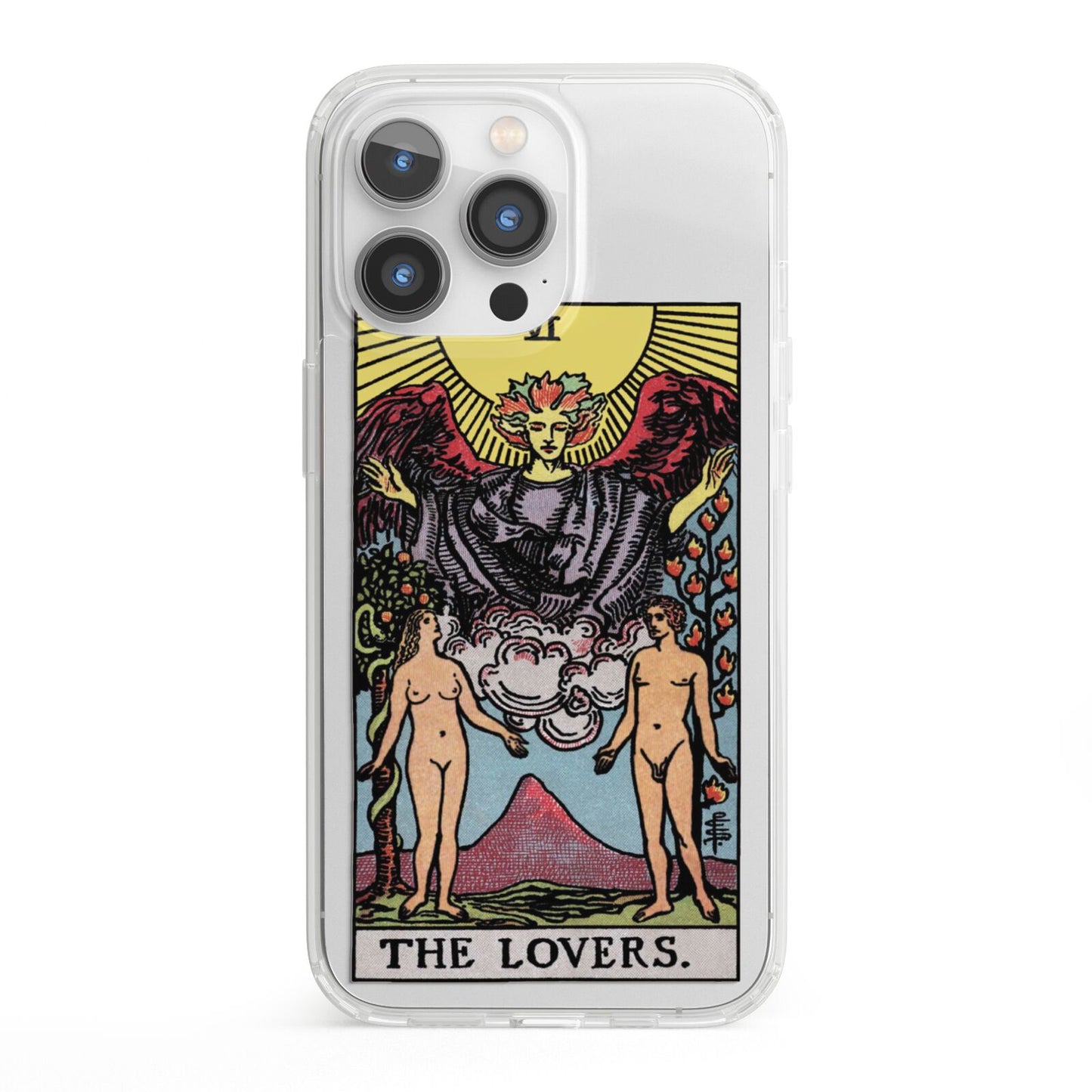 The Lovers Tarot Card iPhone 13 Pro Clear Bumper Case