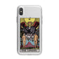 The Lovers Tarot Card iPhone X Bumper Case on Silver iPhone Alternative Image 1