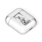 The Magician Monochrome Tarot Card AirPods Case Laid Flat