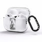 The Magician Monochrome Tarot Card AirPods Pro Clear Case Side Image