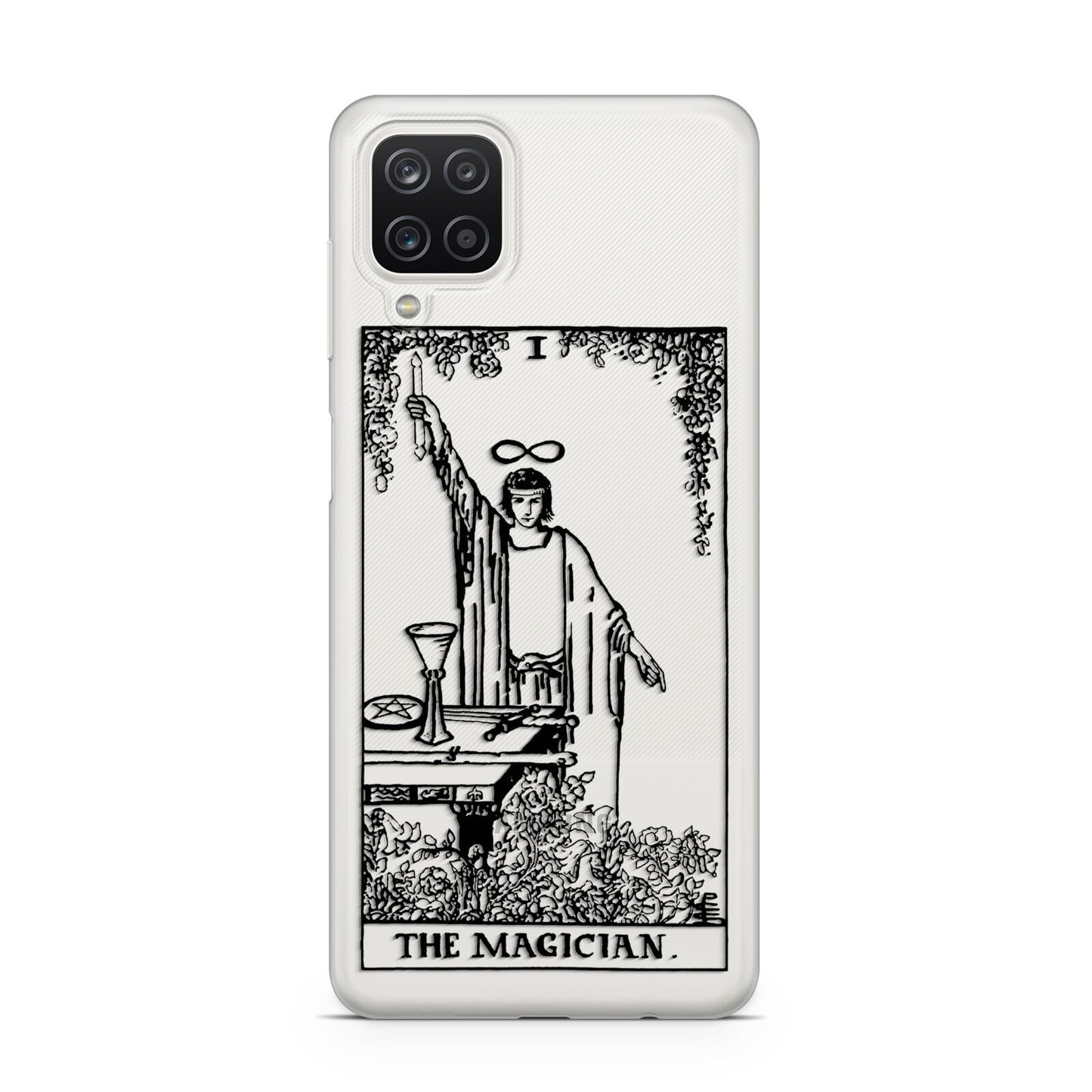 The Magician Monochrome Tarot Card Samsung A12 Case
