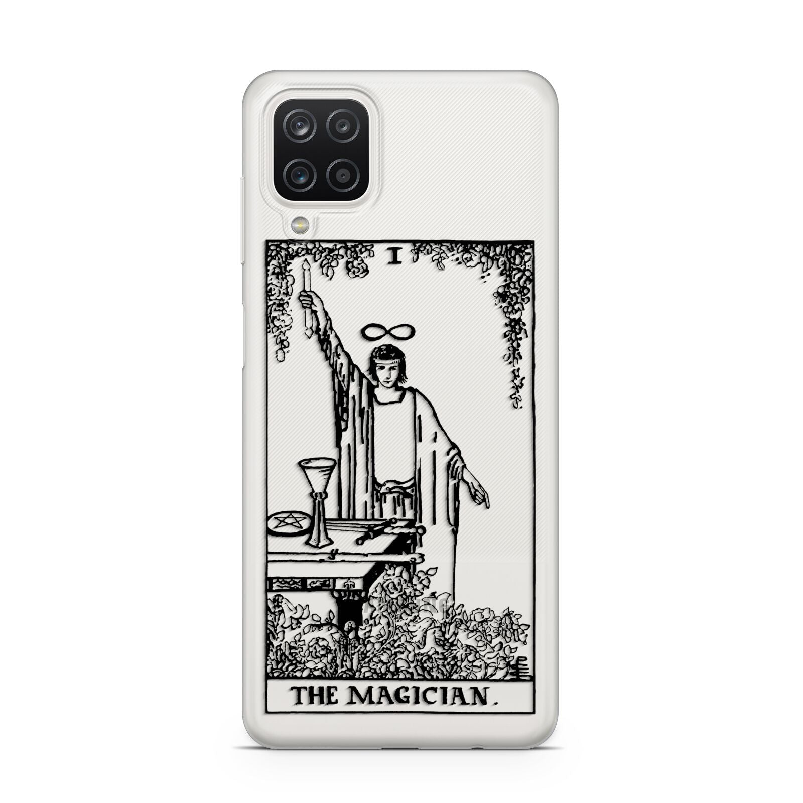 The Magician Monochrome Tarot Card Samsung A12 Case